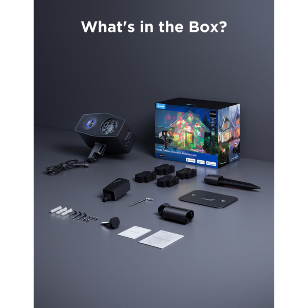 Govee Smart Outdoor Decoration Projector Light | RGB + 5000K | WiFi + Bluetooth LGO00196 - 10