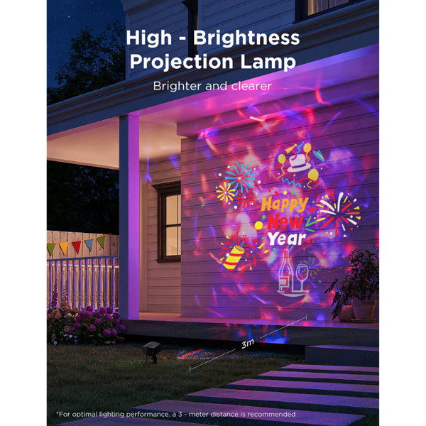 Govee Smart Outdoor Decoration Projector Light | RGB + 5000K | WiFi + Bluetooth LGO00196 - 5