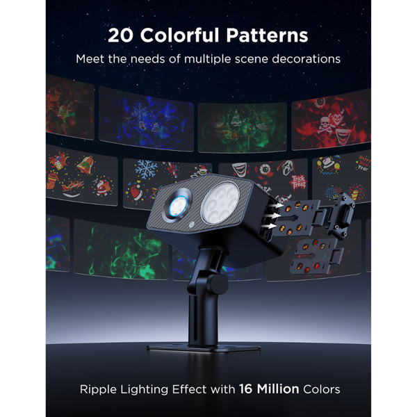 Govee Smart Outdoor Decoration Projector Light | RGB + 5000K | WiFi + Bluetooth LGO00196 - 8