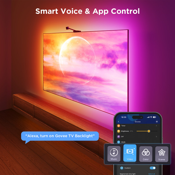 Govee Smart TV Backlight 3S Netflix (for 55-65 inch TVs)  LGO00139 - 9