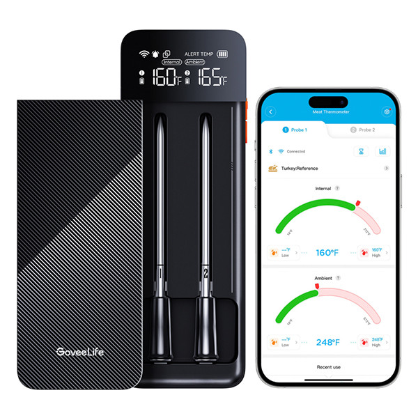 Govee Smart Wireless Meat Thermometer | Wi-Fi + Bluetooth | 2 stuks LGO00188 - 1