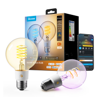 Govee Smart lamp E27 | Globe G80 | 2700-6500K | WiFi, Bluetooth | 2 stuks LGO00206