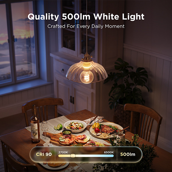 Govee Smart lamp E27 | Globe G80 | 2700-6500K | WiFi, Bluetooth | 2 stuks LGO00206 - 7