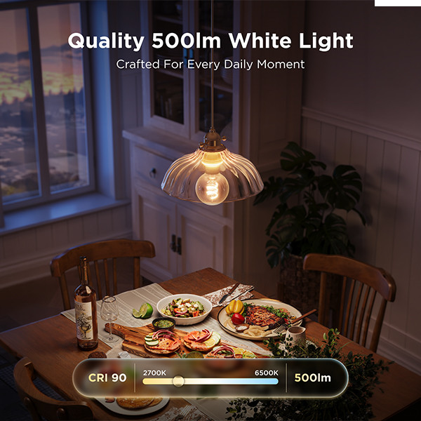 Govee Smart lamp E27 | Globe G80 | RGB + 2700-6500K | WiFi, Bluetooth | 5W LGO00207 - 7