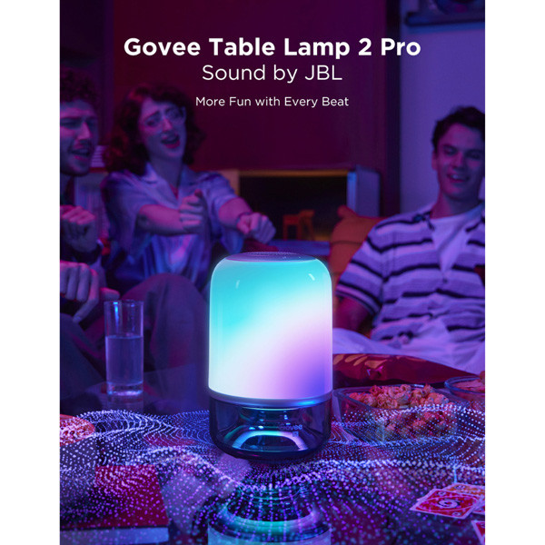 Govee Table Lamp 2 Pro (Sound by JBL) | RGBIC | 24W | Wi-Fi, Bluetooth + Matter LGO00190 - 2