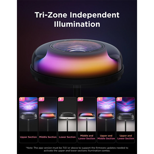 Govee Uplighter Floor Lamp | RGBICWW | Wi-Fi, Bluetooth + Matter | Zwart LGO00186 - 2