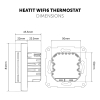 Heatit WiFi6 thermostaat | Draadloos | WiFi, Bluetooth | Mat zwart  LHE00129 - 8
