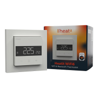 Heatit WiFi6 thermostaat | Draadloos | WiFi, Bluetooth | Wit | RAL 9003  LHE00128