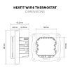 Heatit WiFi6 thermostaat | Draadloos | WiFi, Bluetooth | Wit | RAL 9003  LHE00128 - 9