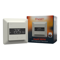 Heatit WiFi6 thermostaat | Draadloos | WiFi, Bluetooth | Wit | RAL 9010  LHE00127