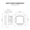 Heatit WiFi6 thermostaat | Draadloos | WiFi, Bluetooth | Wit | RAL 9010  LHE00127 - 8