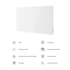 Hombli Slimme Infrarood Paneelverwarming 60x120 cm | Glas | 600W | Wit  LHO00097 - 3