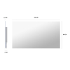 Hombli Slimme Infrarood Paneelverwarming 60x120 cm | Spiegel | 600W | Wit  LHO00099 - 2