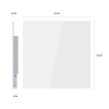 Hombli Slimme Infrarood Paneelverwarming 60x60 cm | Glas | 400W | Wit  LHO00096 - 2