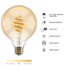 Hombli Smart Filament Bulb E27 | Globe | Goud | 1 stuk | 5.5W | 1800K-2700K  LHO00039 - 4