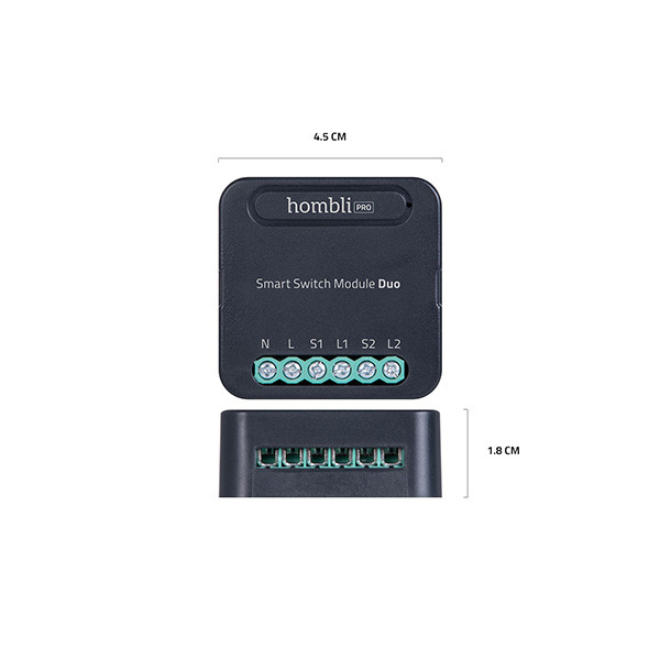 Hombli Smart Inbouwschakelaar Duo | Wifi (Hombli)  LHO00052 - 4