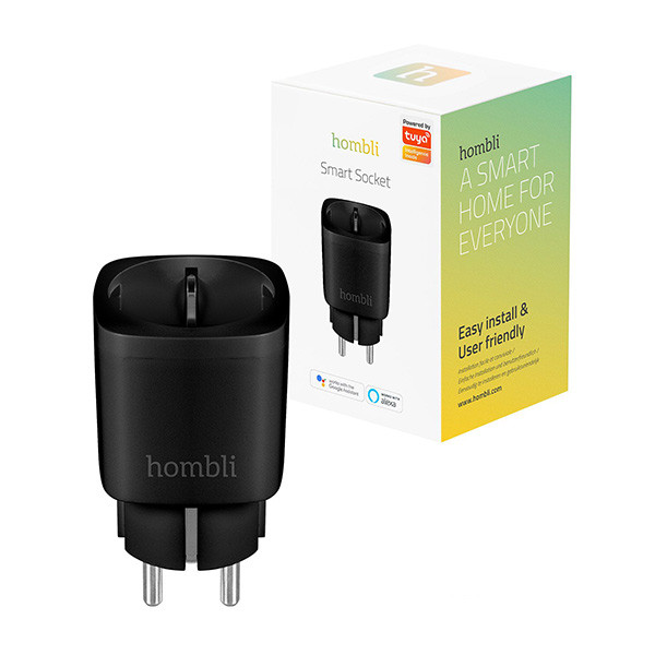Hombli Smart Plug met energiemeter | Zwart | NL  LHO00011 - 1
