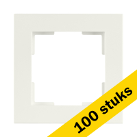 Aanbieding: 100x Afdekraam 1-voudig V1 Alpin Wit LIO00248