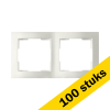 Aanbieding: 100x Afdekraam 2-voudig E1 Mat Alpin Wit LIO00458 - 1