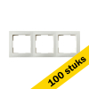 Aanbieding: 100x Afdekraam 3-voudig E1 Mat Alpin Wit LIO00461 - 1