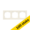 Aanbieding: 100x Afdekraam 3-voudig V1 Alpin Wit LIO00254 - 1