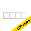 Aanbieding: 100x Afdekraam 4-voudig E1 Alpin Wit LIO00449 - 1