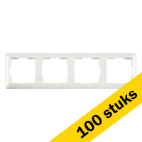 Aanbieding: 100x Afdekraam 4-voudig J1 Alpin Wit LIO00212