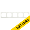 Aanbieding: 100x Afdekraam 5-voudig J1 Alpin Wit LIO00215 - 1