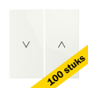 Aanbieding: 100x Bedieningswip Jaloezieschakelaar E1 Alpin Wit LIO00395 - 1
