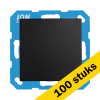 Aanbieding: 100x Blindplaat E1 Mat Zwart LIO00437 - 1