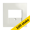 Aanbieding: 100x Centraalplaat Charger USB A + USB C TAE E1 Alpin Wit LIO00422 - 1