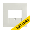 Aanbieding: 100x Centraalplaat Charger USB A + USB C TAE E1 Mat Alpin Wit LIO00425 - 1
