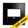 Aanbieding: 100x Centraalplaat Charger USB A + USB C TAE E1 Mat Zwart LIO00428 - 1