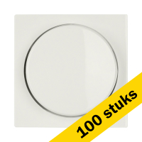 Aanbieding: 100x ION Industries Centraalplaat dimmerknop enkelvoudig V1/J1 | Alpin wit glanzend LIO00167