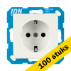 Aanbieding: 100x Wandcontactdoos RA E1 Mat Alpin Wit LIO00308 - 1