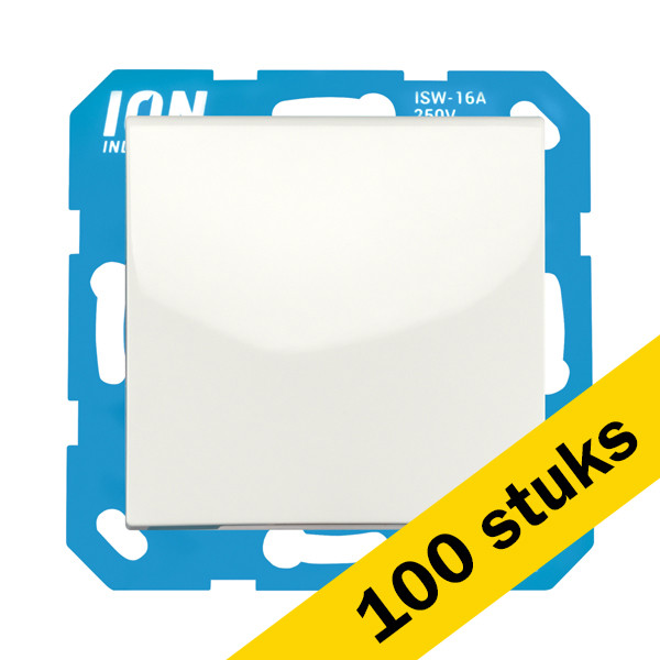 Aanbieding: 100x Wandcontactdoos RA met Klapdeksel IP44 E1 Alpin Wit LIO00323 - 1