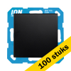 Aanbieding: 100x Wandcontactdoos RA met Klapdeksel IP44 E1 Mat Zwart LIO00329 - 1