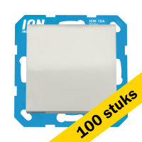 Aanbieding: 100x Wandcontactdoos RA met Klapdeksel IP44 V1/J1 Mat Alpin Wit LIO00092