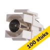 Aanbieding: 100x iON Industries Connector Coax - TV LIO00068 - 1