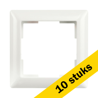 Aanbieding: 10x Afdekraam 1-voudig J1 Alpin Wit LIO00202