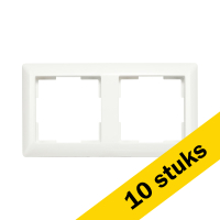 Aanbieding: 10x Afdekraam 2-voudig J1 Alpin Wit LIO00205