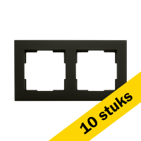 Aanbieding: 10x Afdekraam 2-voudig V1 Mat Zwart LIO00280