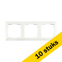 Aanbieding: 10x Afdekraam 3-voudig J1 Mat Alpin Wit LIO00223