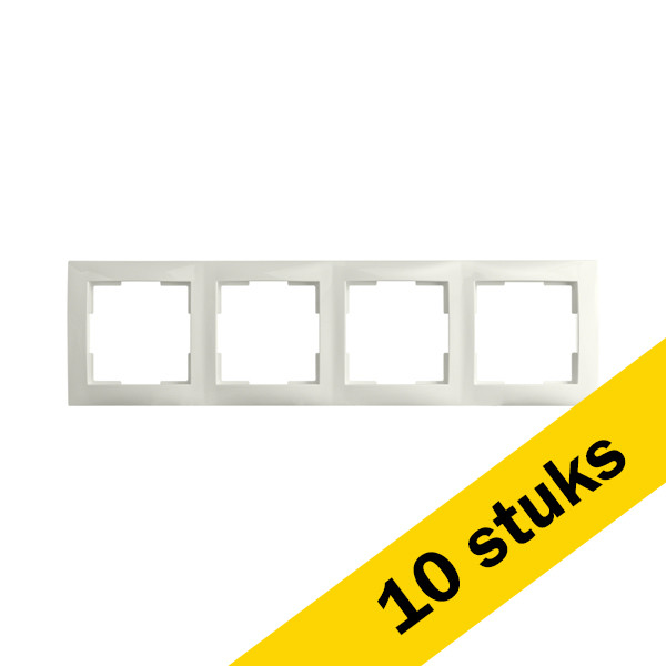 Aanbieding: 10x Afdekraam 4-voudig E1 Alpin Wit LIO00448 - 1
