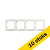 Aanbieding: 10x Afdekraam 4-voudig E1 Mat Alpin Wit LIO00463 - 1