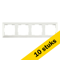 Aanbieding: 10x Afdekraam 4-voudig J1 Alpin Wit LIO00211