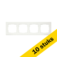 Aanbieding: 10x Afdekraam 4-voudig V1 Mat Alpin Wit LIO00271
