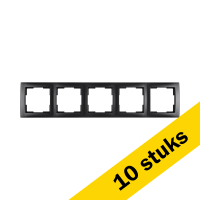 Aanbieding: 10x Afdekraam 5-voudig E1 Mat Zwart LIO00481