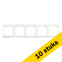Aanbieding: 10x Afdekraam 5-voudig J1 Mat Alpin Wit LIO00229