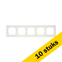 Aanbieding: 10x Afdekraam 5-voudig V1 Mat Alpin Wit LIO00274